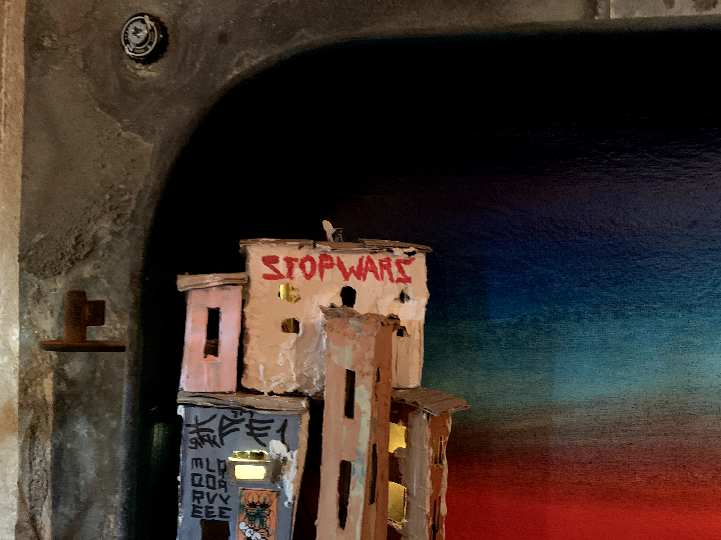 Miniature STOP WARS building inside Green Berlin