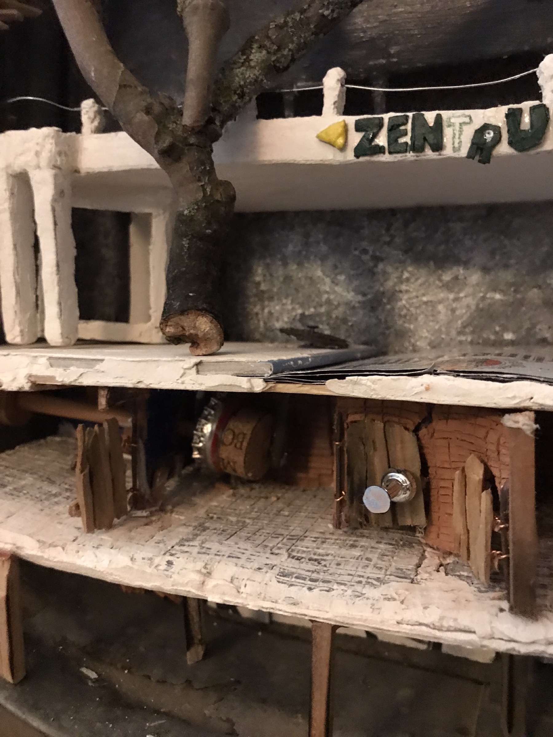 Left side of the cellar under construction